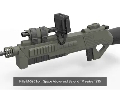 Weapons from Space Above and Beyond TV series 1995 3D Model Pack
