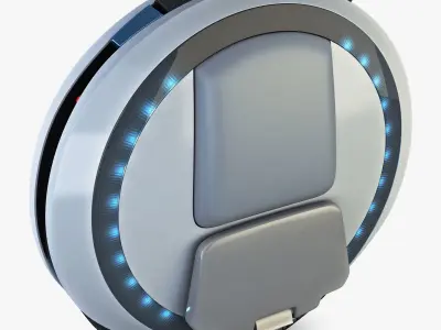 Ninebot One white 3D model