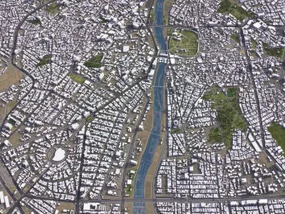 Kirkuk - 3D City Models Low-poly 3D model