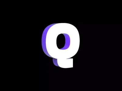 Led Light Sign letter Q 3D print model