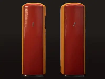 Vintage Gas Pump  Low-Poly 3D model