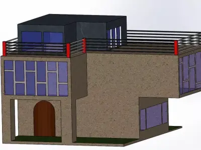 3D printable Villa 3D model