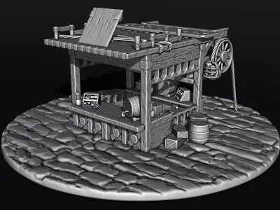 medieval house 3D print model