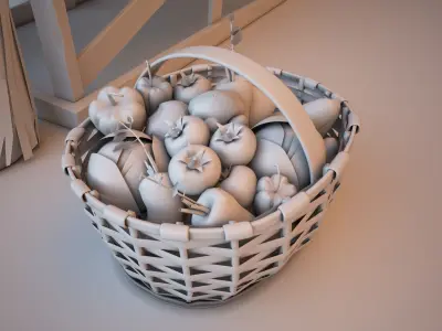 Stage objects Low-poly 3D model