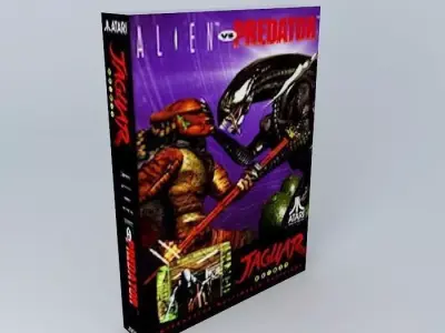 Atari Jaguar Alien Vs Predator Boxed Game - PAL Version 3D model