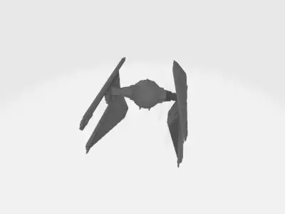 Star Wars TIE-Fighter Space for 3D printing 3D print model