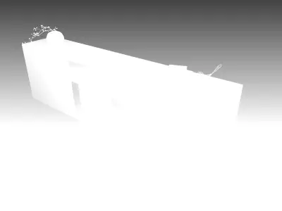 Contemporary TV Console Low-poly 3D model