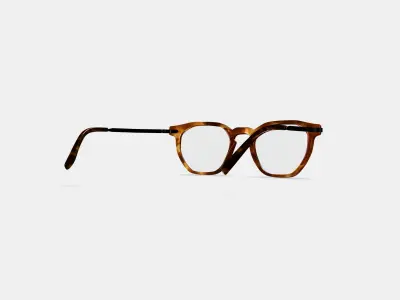 Rustin Eyeglasses in Root Beer with Brushed Ink 3D model