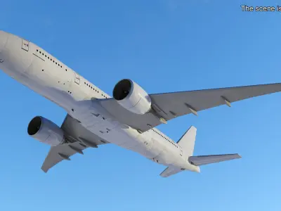  Boeing 777-200 Passenger Aircraft Rigged 