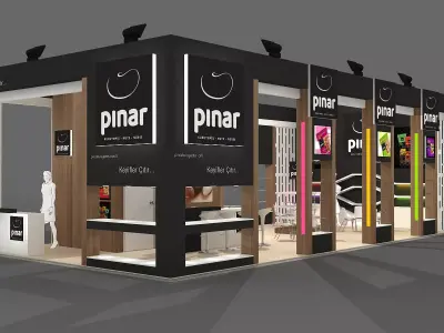 Exhibition Stand - ST0022 3D model