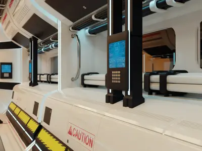 Sci Fi Corridor  3D model