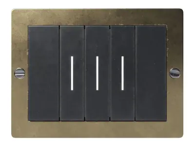 Vintage Golden Switch 3D model