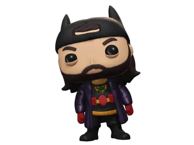 Chibi Street Hero Pop-Inspired Poseable 3D Model Free 3D print model
