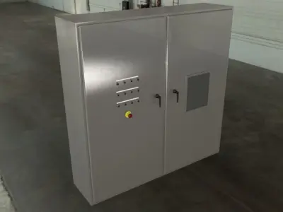 Control Panel 2000mm x 2000mm x 500mm Deep 3D model