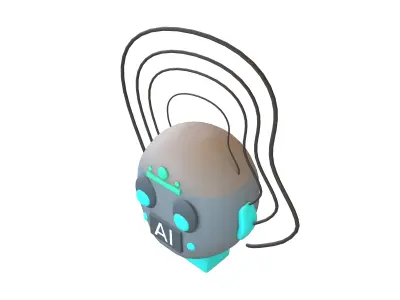 AI Hallucination Icon V1 002 Low-poly 3D model