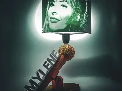 Mylene Farmer Lamp E14 3D print file 3D print model