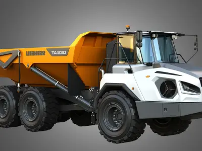 TA230 Litronic Articulated Dump Truck 3D model