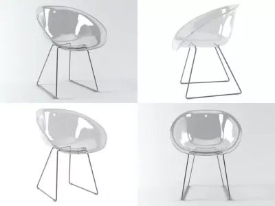 Transparent chair 3D model