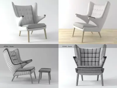 PP19 Teddy Bear Chair 3D model