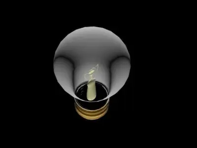 LightBulb Gld Frstd Free 3D model
