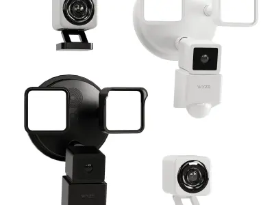 Intercom And Security Set 9 Wyze Products Low-poly 3D model