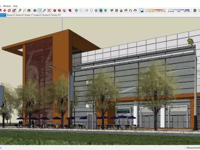 Sketchup Shopping Center P4 3D model
