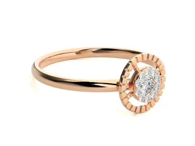 Women ring 3D print model 75