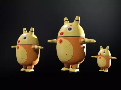 Minirobotic7Pack2 Low-poly 3D model