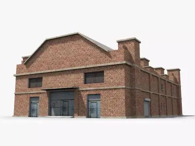 Factory xx15 Low-poly 3D model