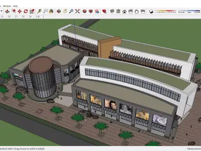 Sketchup Shopping Center C6 3D model