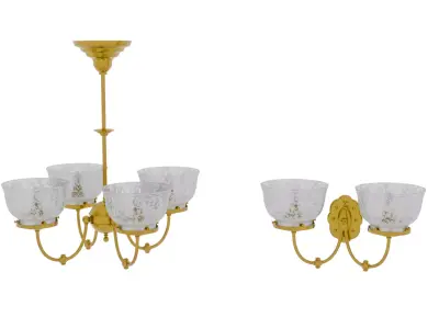 Antique lamps 3D model