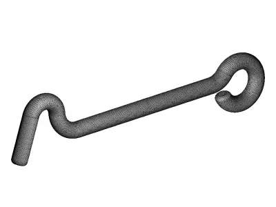 Plastic Window Hook Latch Toy 3D model