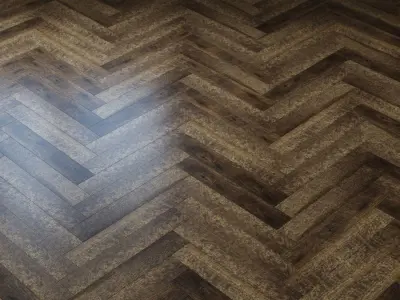 Quartz-vinyl tile Alpine Floor Ultra ECO5-7 Almond Oak 3D model