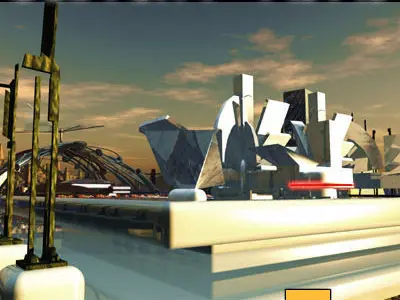 Sci Fi City Futuristic Architecture A5 A6 3D model