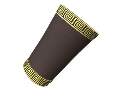 Female Roman Arm Bands Low-poly 3D model