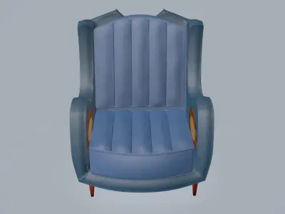 Side eyes armchair 3D model