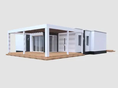 Modern House model Contemporary 3D model 3D model