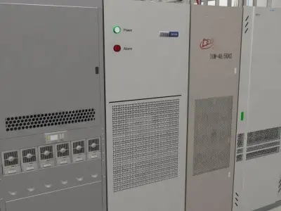 Telecom Power Center Room 3D model