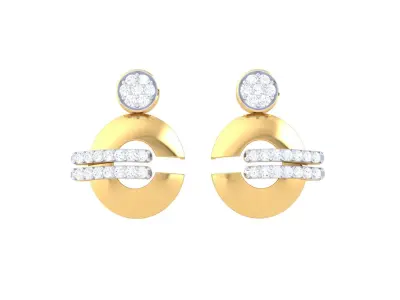 GemStone Diamond Light weight earring 40 3D print model