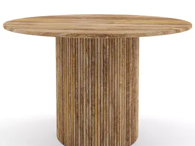 Anika 120cm Round Dining Table Low-poly 3D model