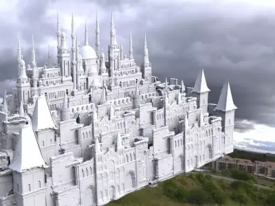 High Elf City Structure 3D model