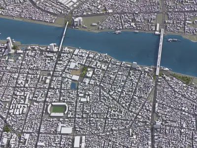 Da Nang Low-poly 3D model