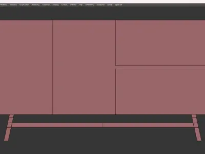 GIADA SIDEBOARD Low-poly 3D model