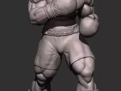 Balrog Street Fighter 3D print model