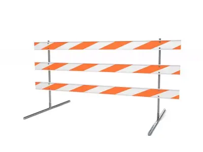 Steel Barricade 02 3D model