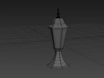 Lamp Black  Free low-poly 3D model