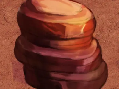 Desert - Mountain - Wind Stone 07 3D model