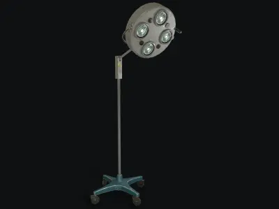 Floor Operating Lamp Low-poly 3D model
