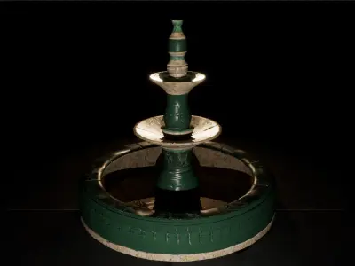 Fountain - 3D Props  Low-poly 3D model