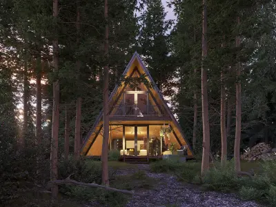 Forest House - Landscape Architecture 3D Model Pack